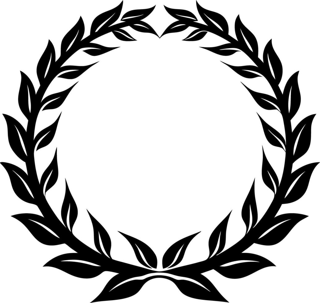 A laurel wreath on a white background vector