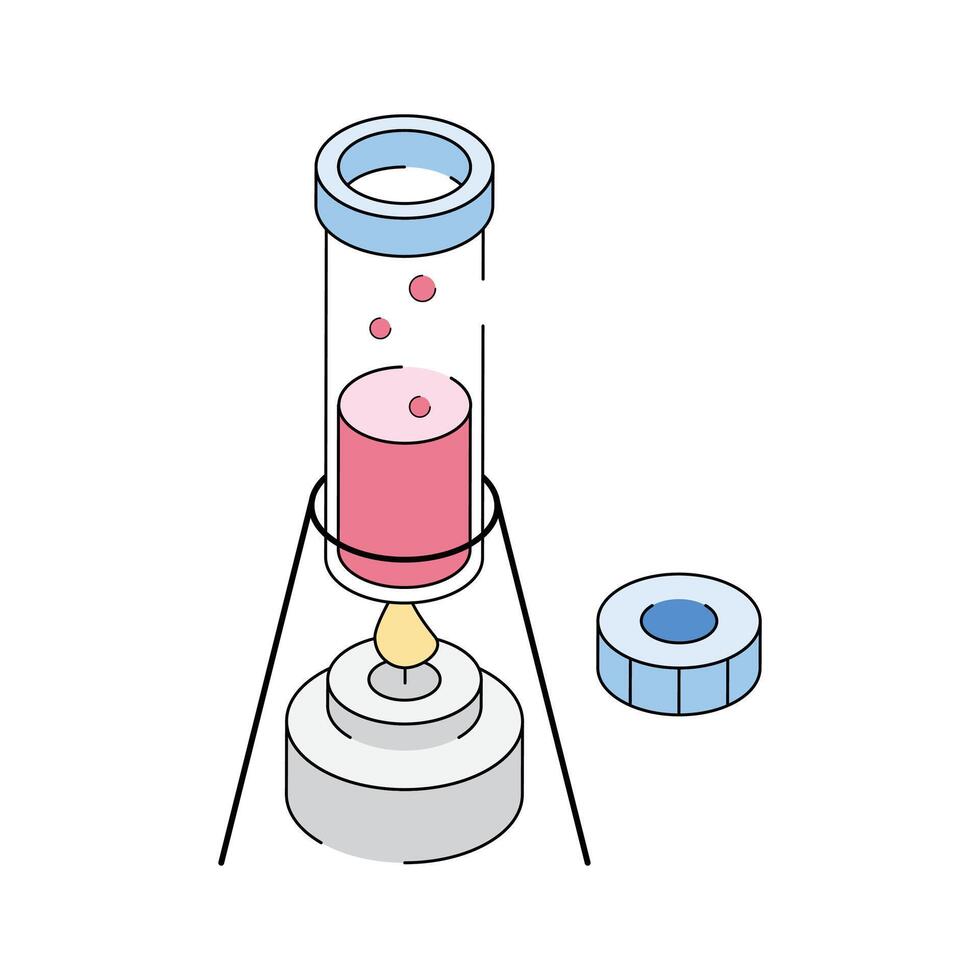Laboratory experiment icon creatively designed in isometric style vector