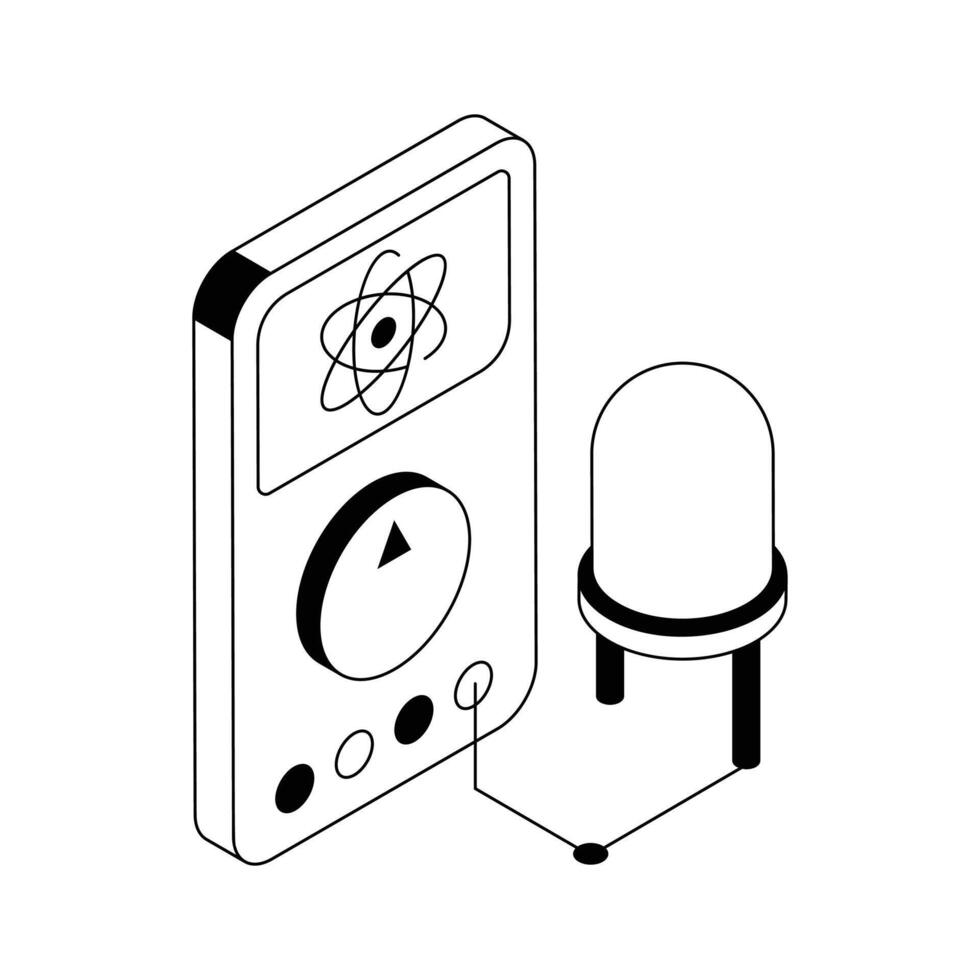Check this latest icon of multimeter in isometric style. vector