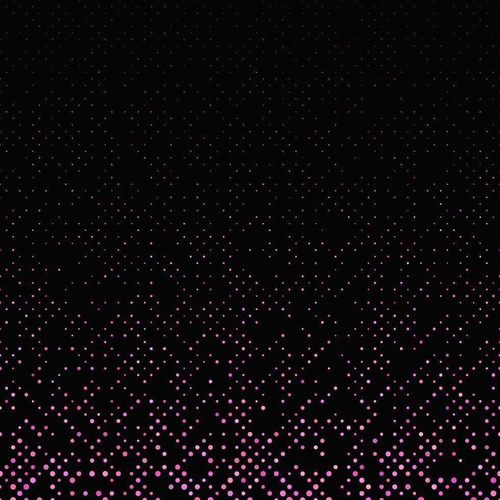 Abstract pink circle pattern - snowfall background graphic with circles vector