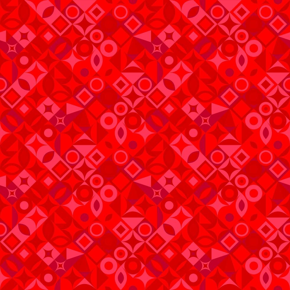 Colored geometric pattern background - seamless abstract illustration vector