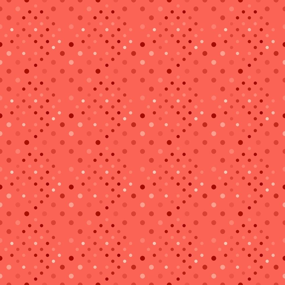 Geometrical seamless red abstract dot pattern background design vector