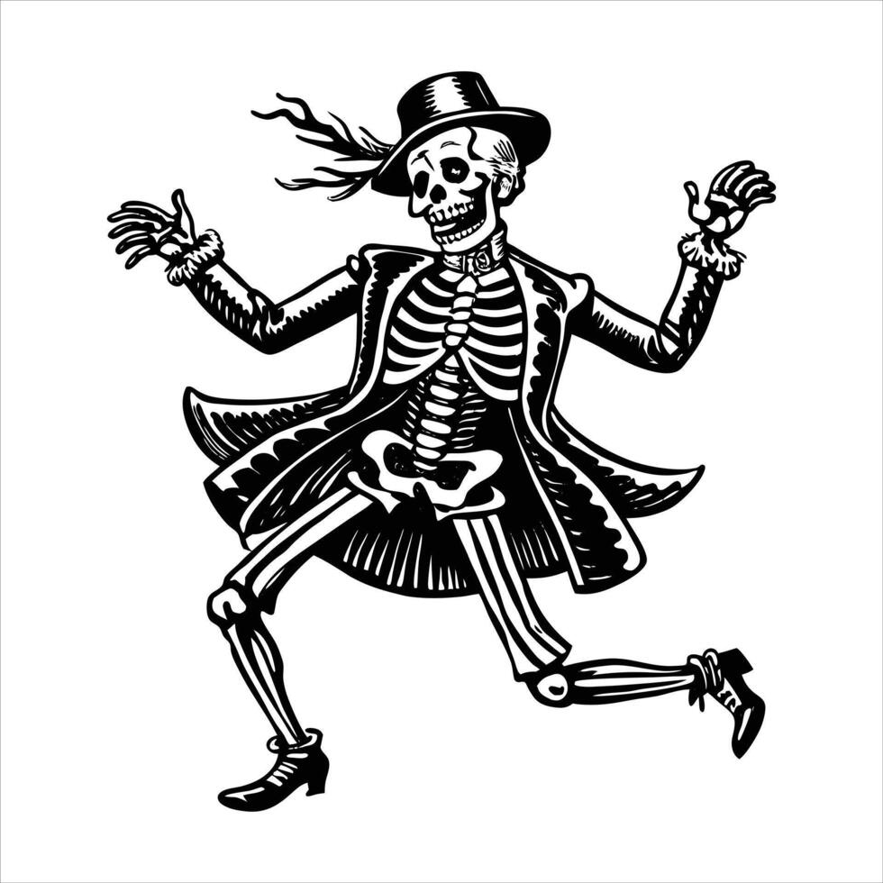 Dancing Skeleton Vectors