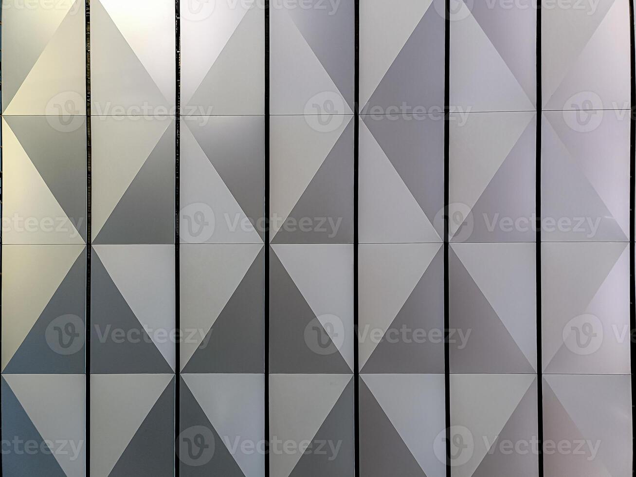 Close up view of geometric pattern of the ceiling of a building photo