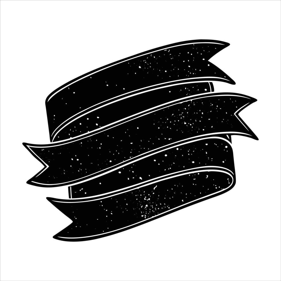 old paper ribbon banner vector