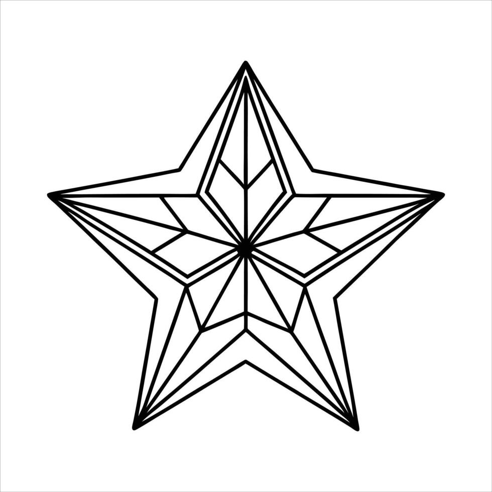 Cute Christmas stars vector