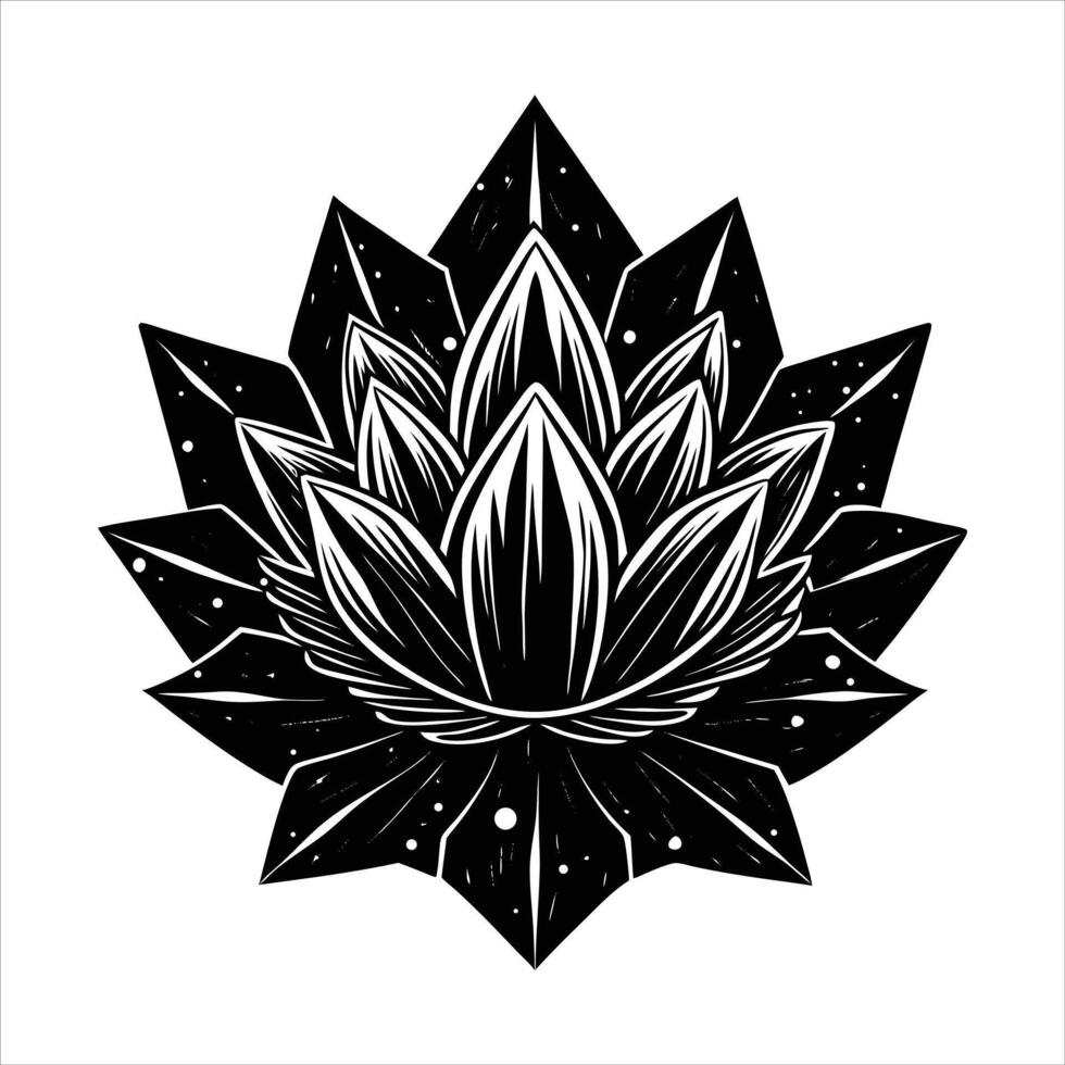 frozen ice flower crystals vector