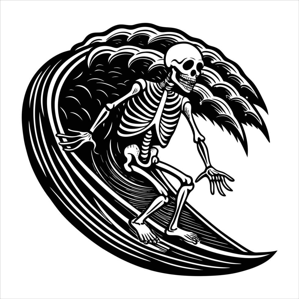 skeleton surfing riding wave vector