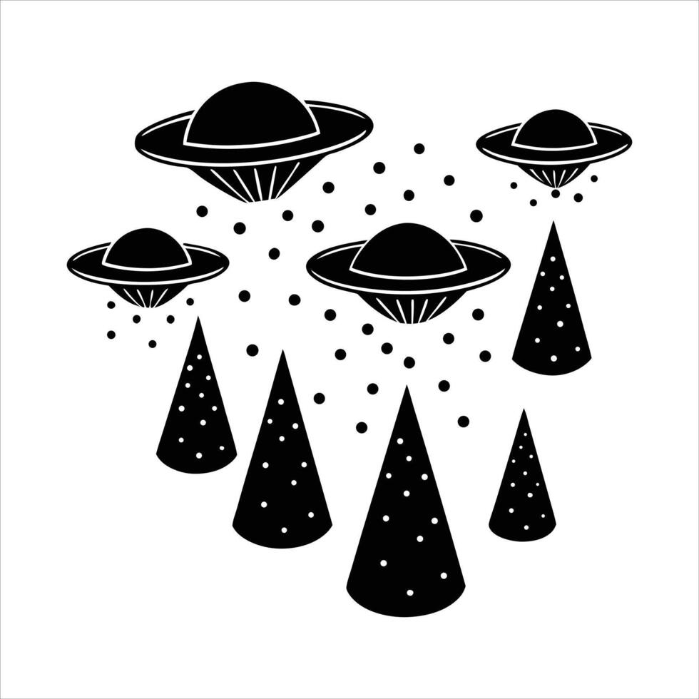 Ufo Dark Illustration vector