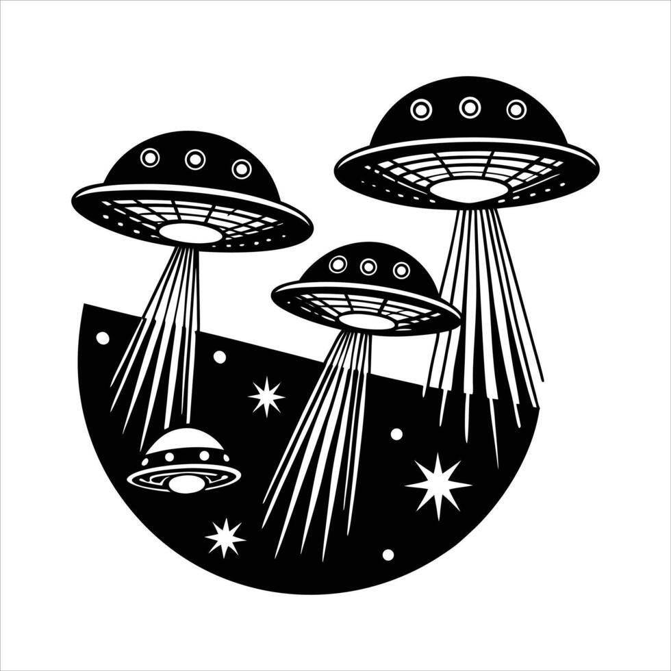 Transparent Ufo Isolated vector
