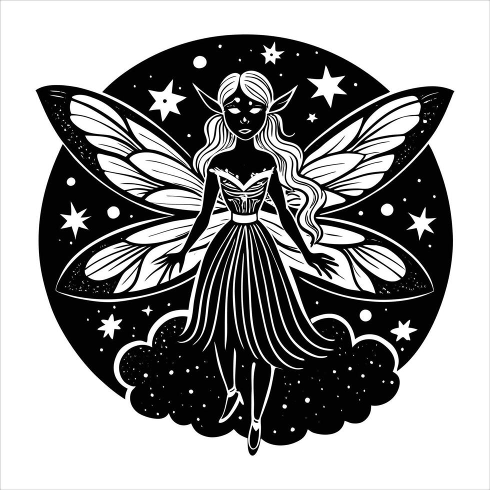 Fairy With Pastel Colors vector