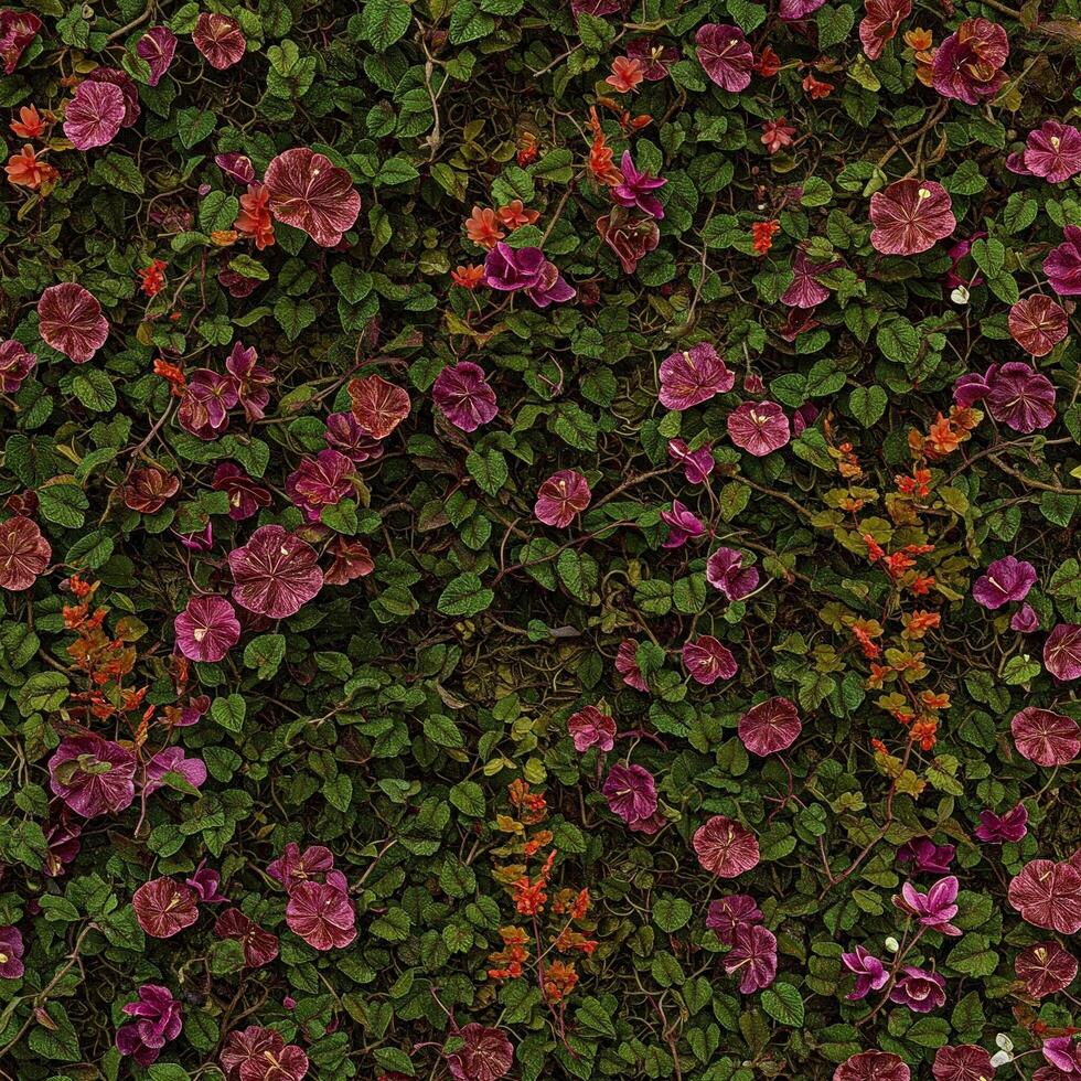 Colorful groundcover flowers photo