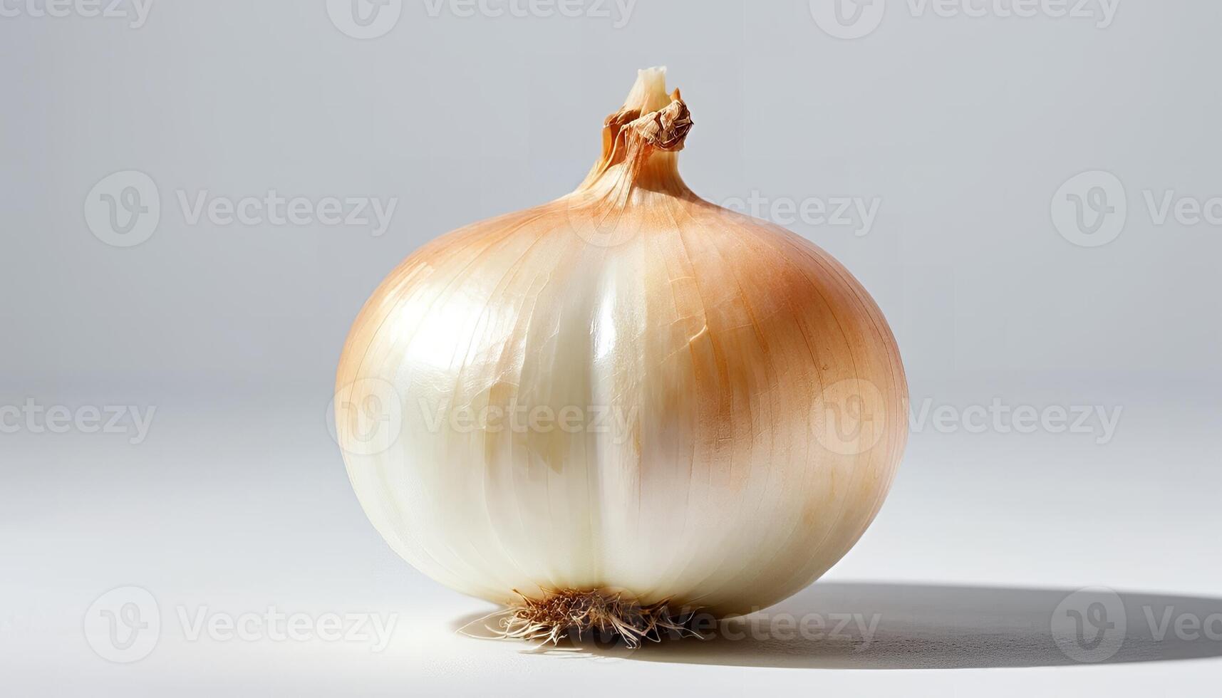 Fresh Onion Still Life on White Background for Cooking Concepts photo