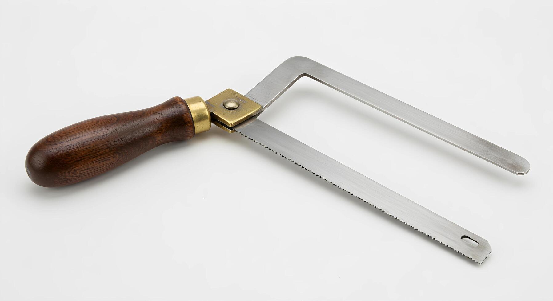 Coping Saw with Wooden Handle for Woodworking and Carpentry Projects photo