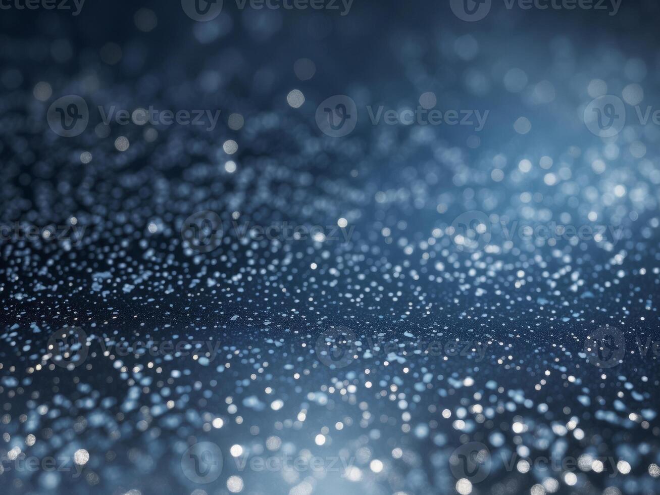 Abstract background dark blue color filled small white Glitter Particles Background. photo