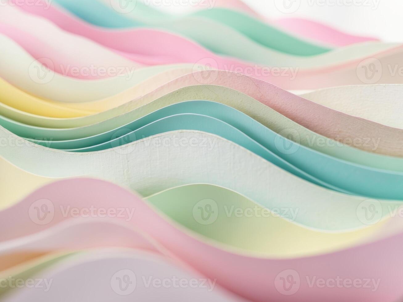 Colorful Wavy Layers Abstract Background Graphic Resource Design Template. photo