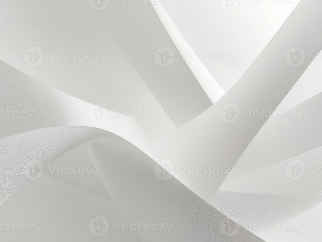 Abstract white paper background with curved lines photo