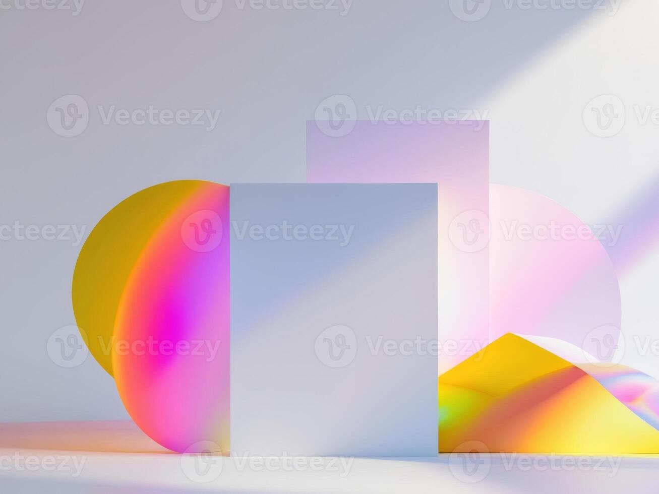 3d rendering of a colorful abstract background photo