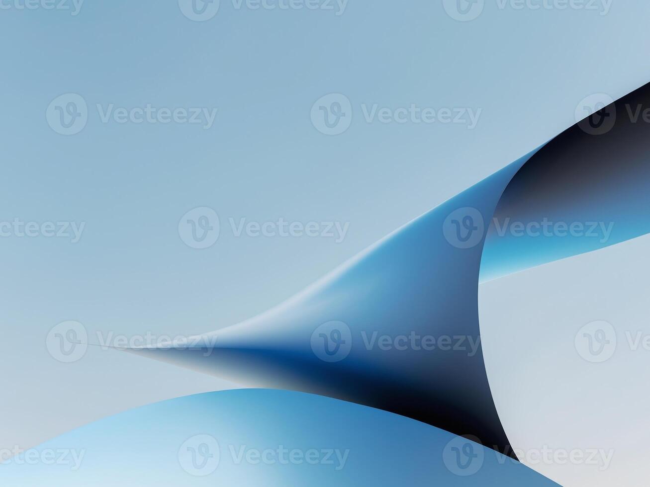 A blue and white abstract background with a curved shape photo