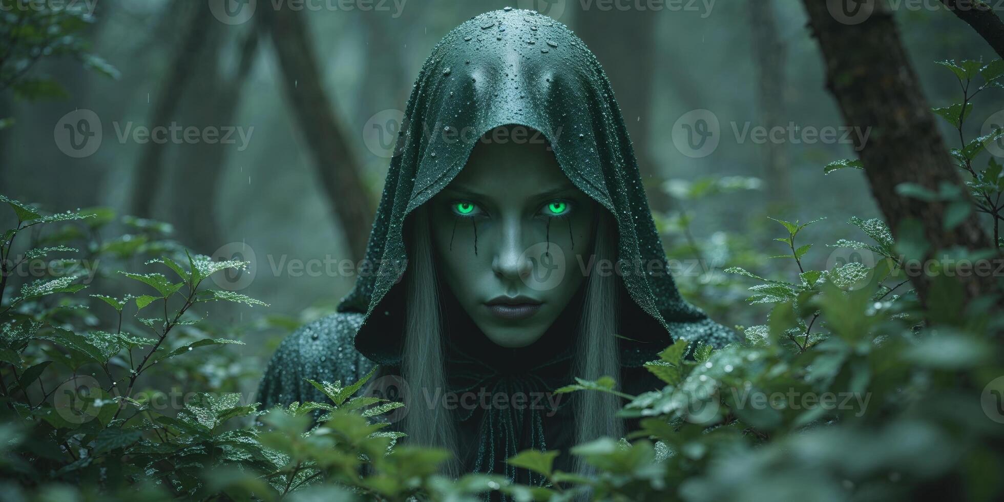 A Mysterious and Enigmatic Creature is Quietly Hiding Deep within the Lush Greenery of Nature. photo