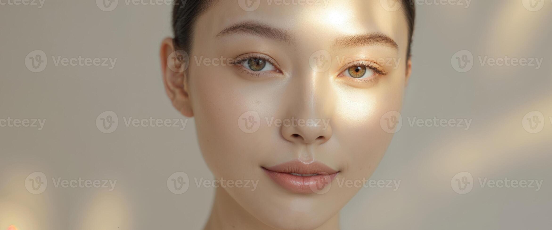 A person with clear skin showcasing a glowing complexion photo
