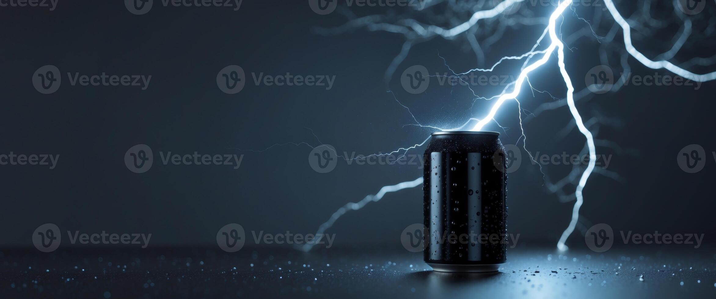 A battery with lightning coming out of it photo