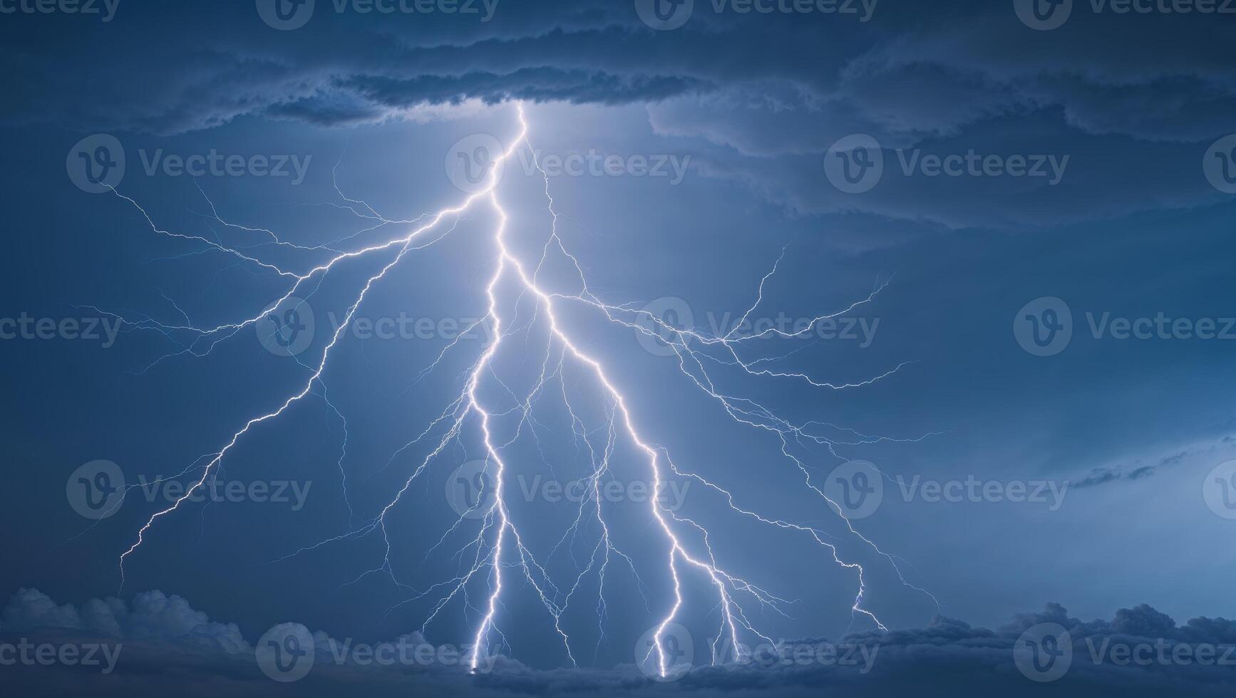 Stunning Lightning Storm Abstract Background photo