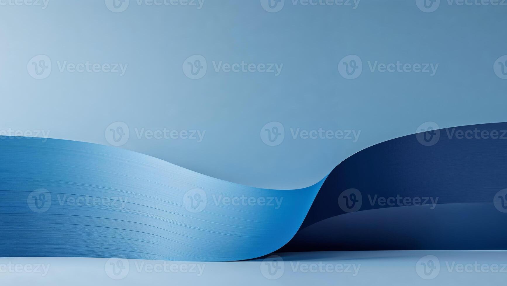 Blue Abstract Striped Gradient Background. photo