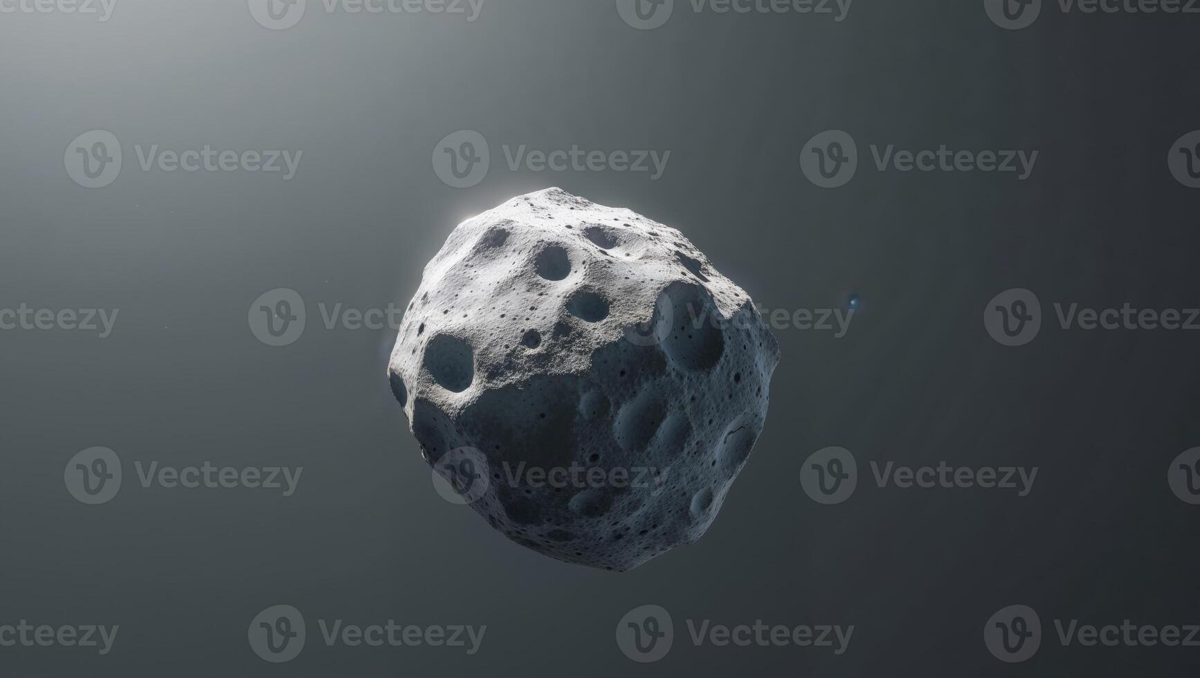 An asteroid is shown in a dark sky photo