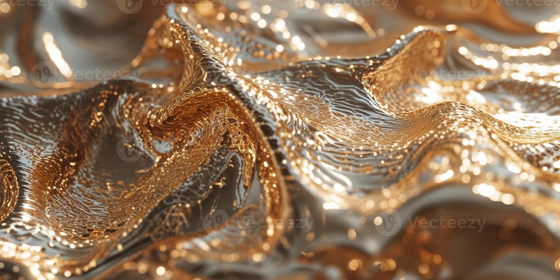 Stunning Textured Gold Surface with Shimmering Highlights and Shadows photo