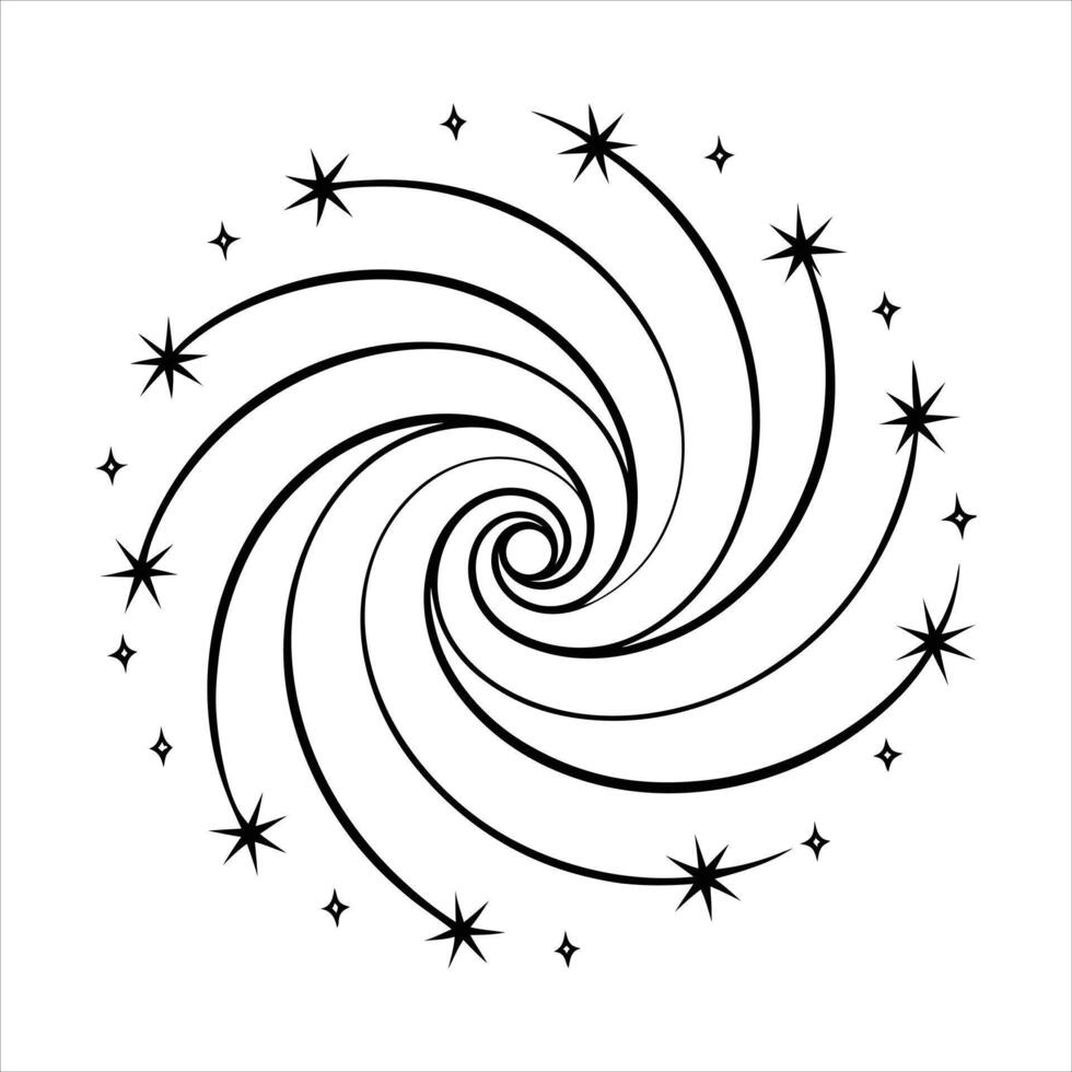 Galaxy Spiral Stars vector