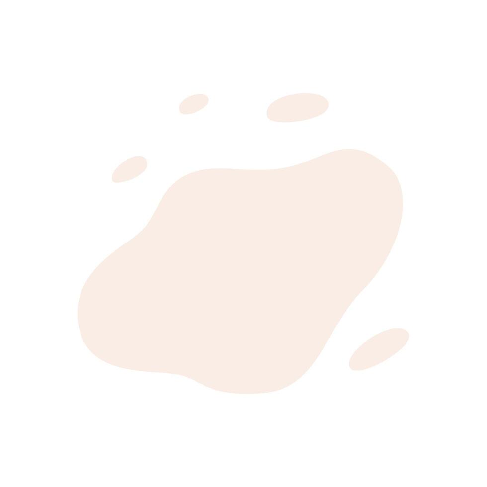 A white spot of paint. White spot from sour cream or mayonnaise.. Flat illustration isolated on white background. vector