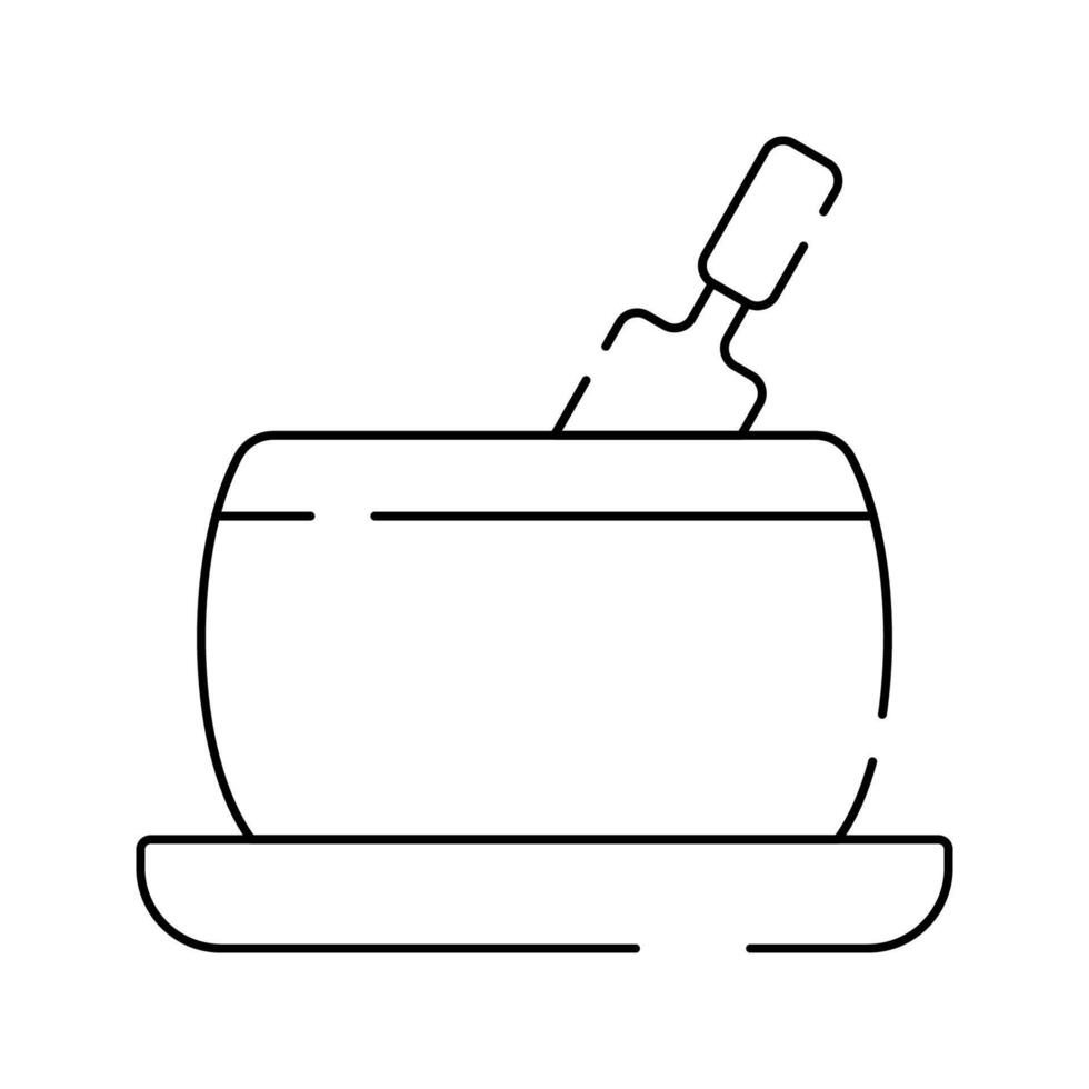 Parmesan Cheese Wheel Icon Outline Style, cheese wheel with knife, perfect for food branding and culinary graphics. vector