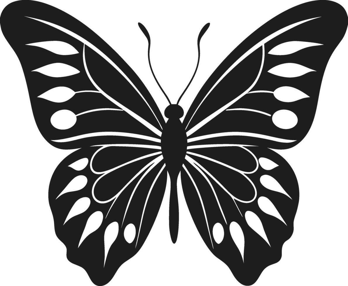 Elegant Butterfly Silhouette - Spring Nature Design vector