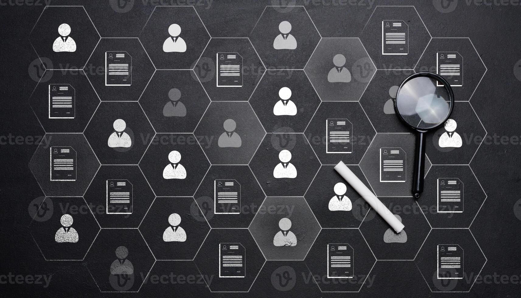 Human Resources Hiring Concept Searching for the Right Candidate photo