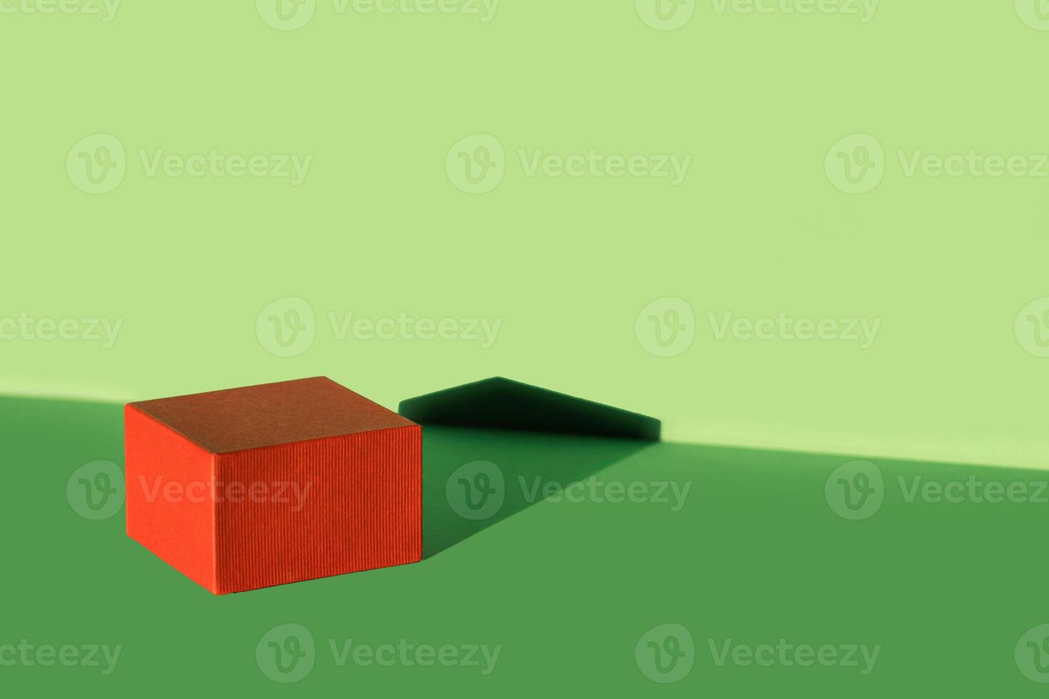 Gifts of Joy, Products Shine Bright on Festive Red Podium. Christmas background photo