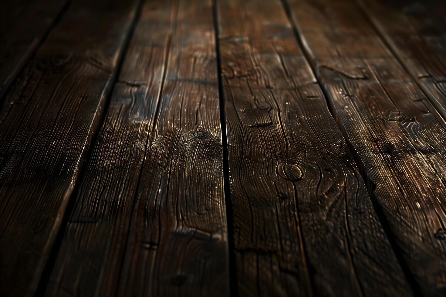Richly Textured Dark Brown Wood Captured in Stunning Macro Detail photo