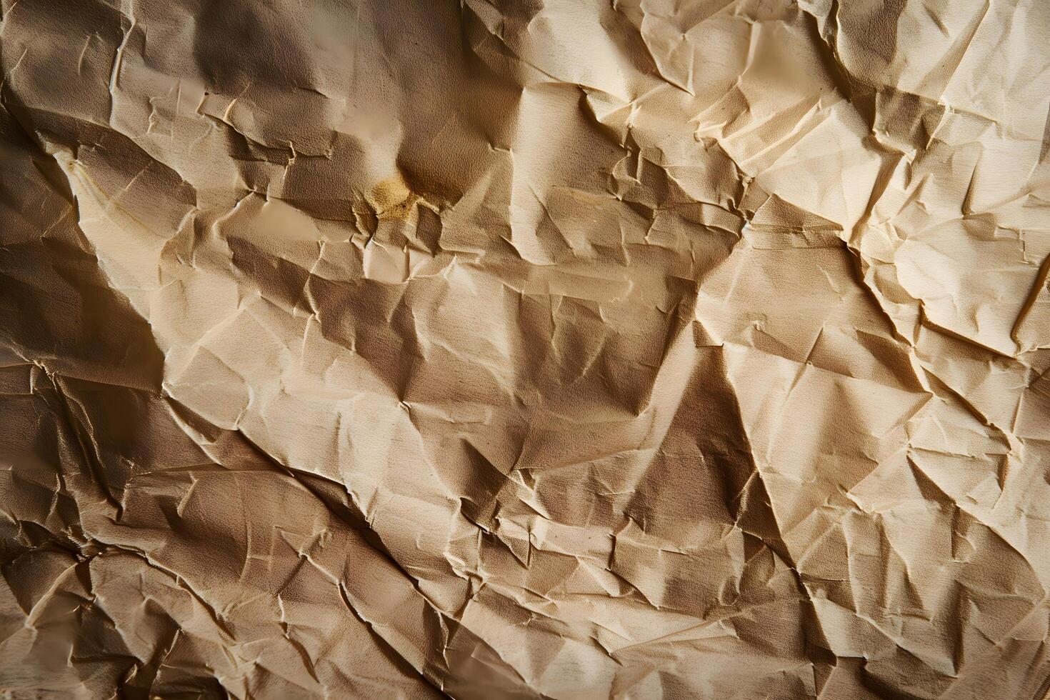 Close-Up of a Textured Crumpled Paper Background with Fine Details photo