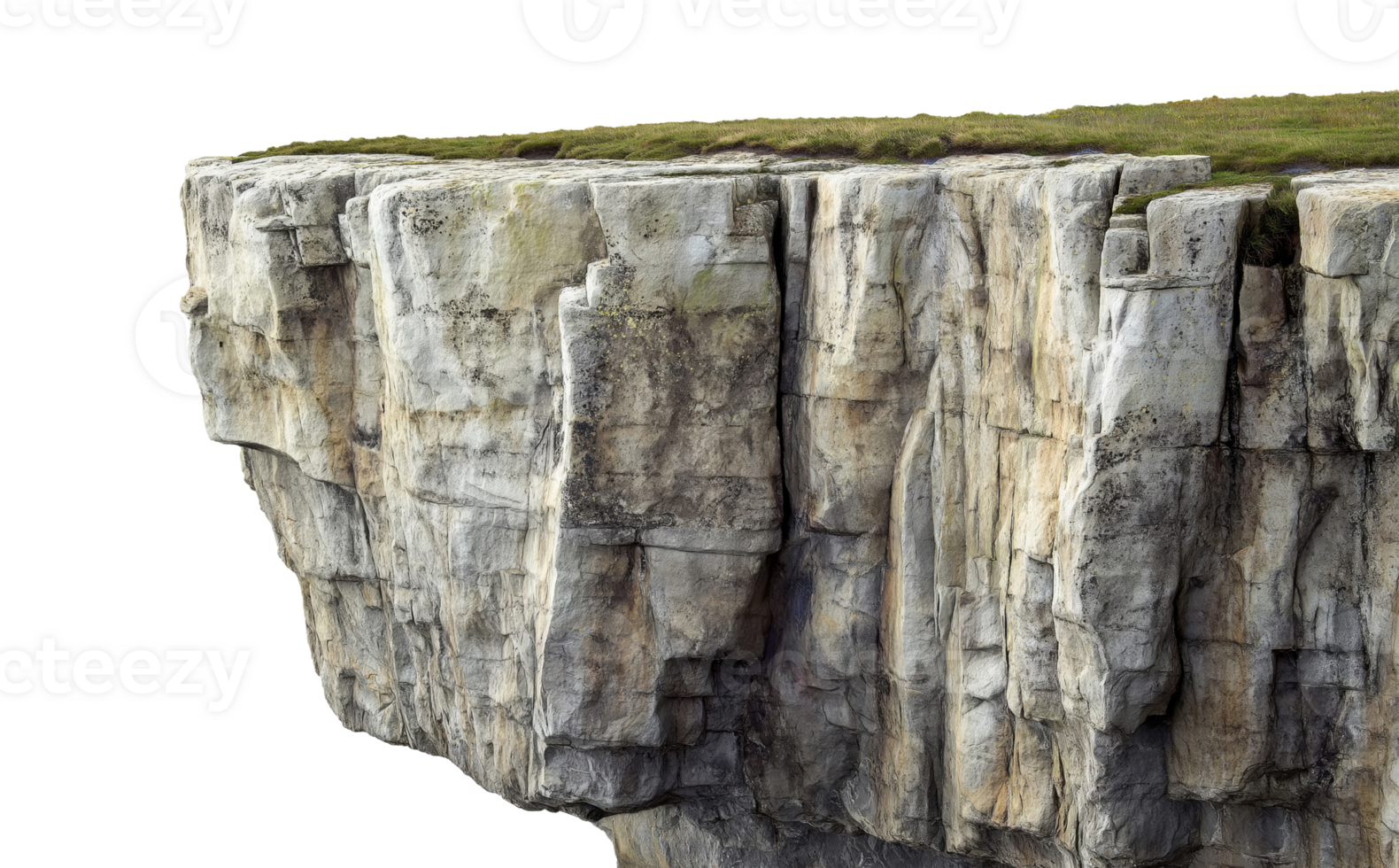 Rugged cliff isolated on a transparent background png