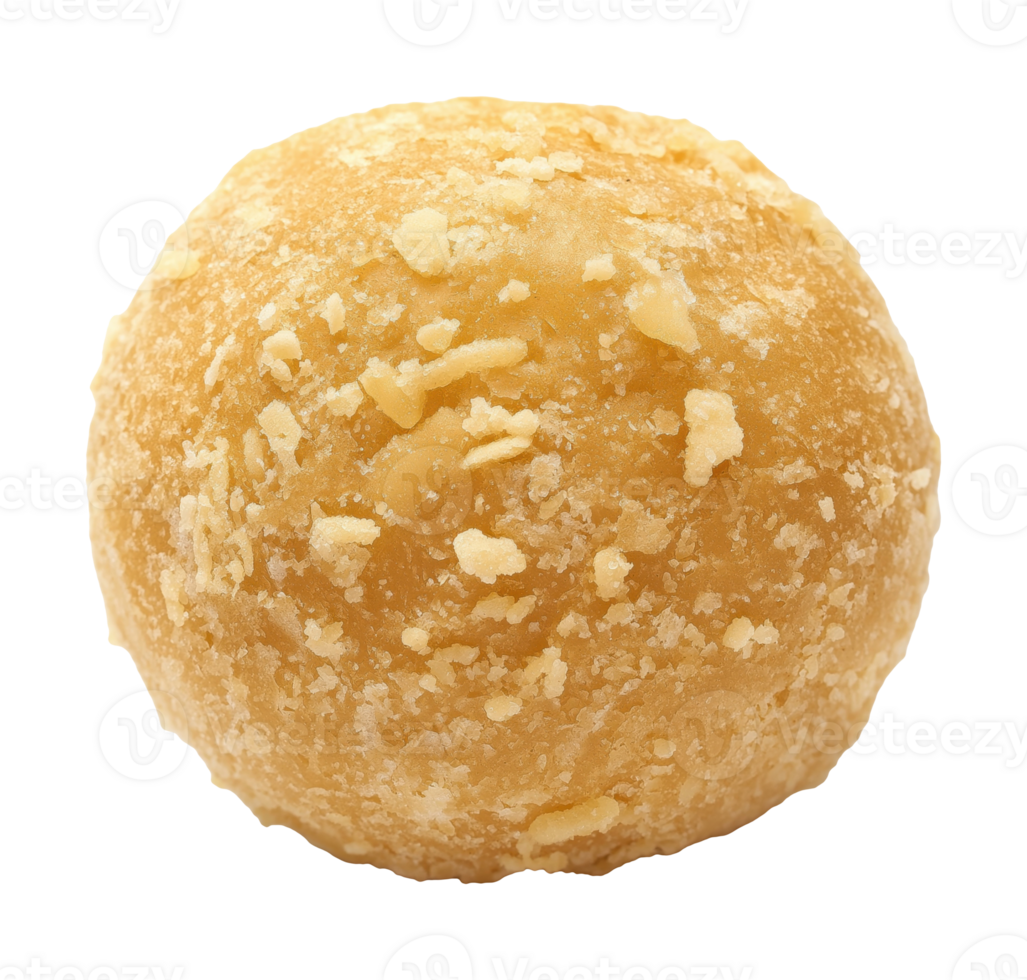 One ladoo isolated on transparent background png