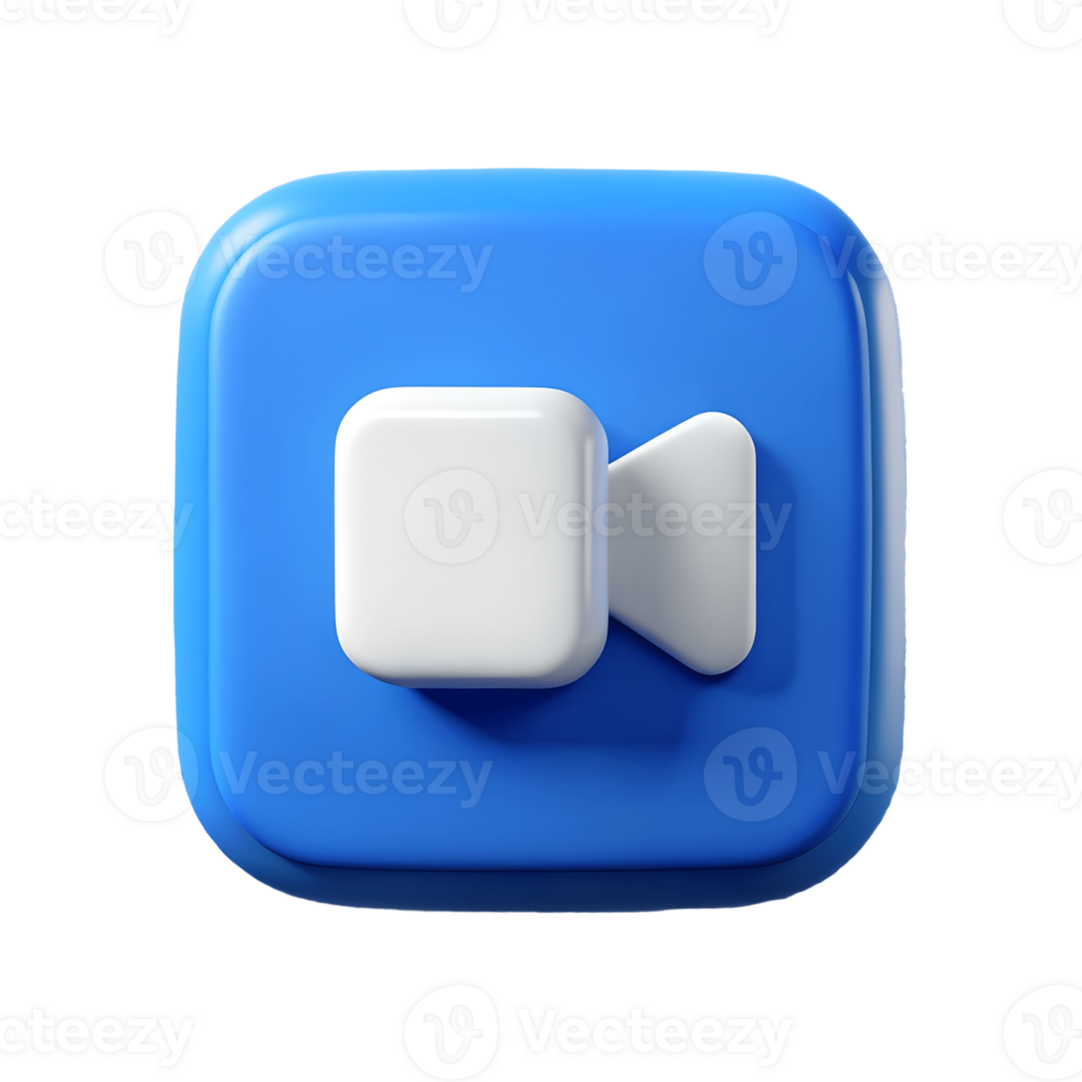 3D camera icon on a transparent background, , perfect for app interfaces and digital media designs. png