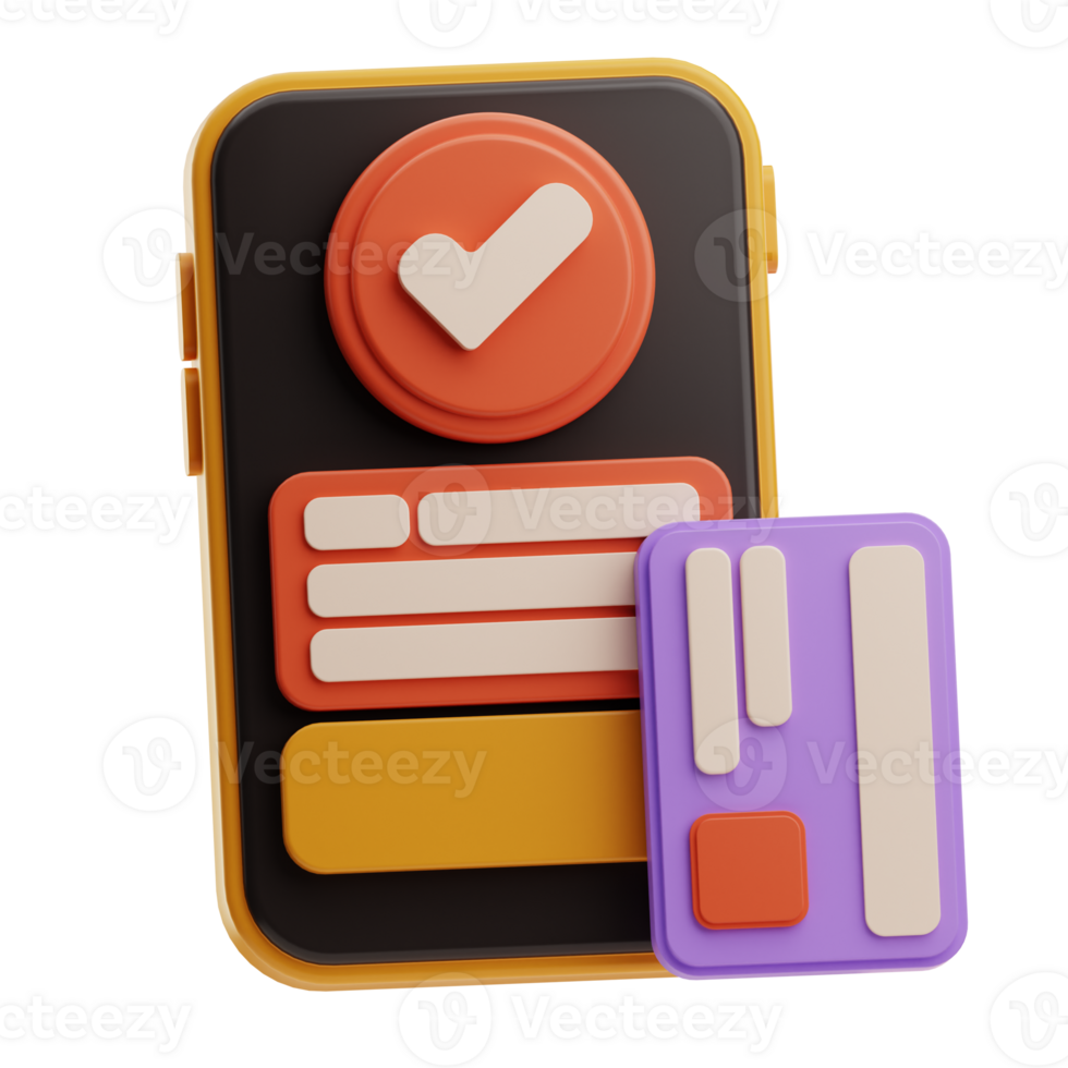 3D Illustration of Payment Interface png