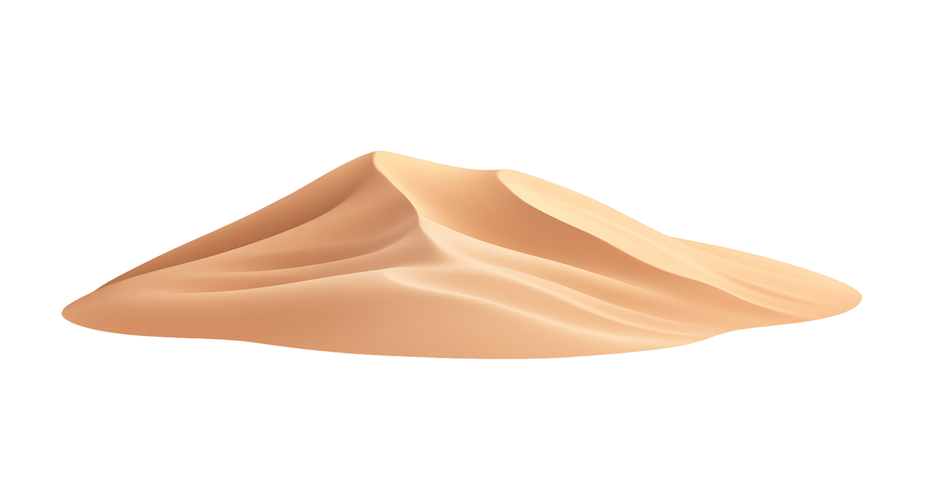 Pile of desert sand isolated png