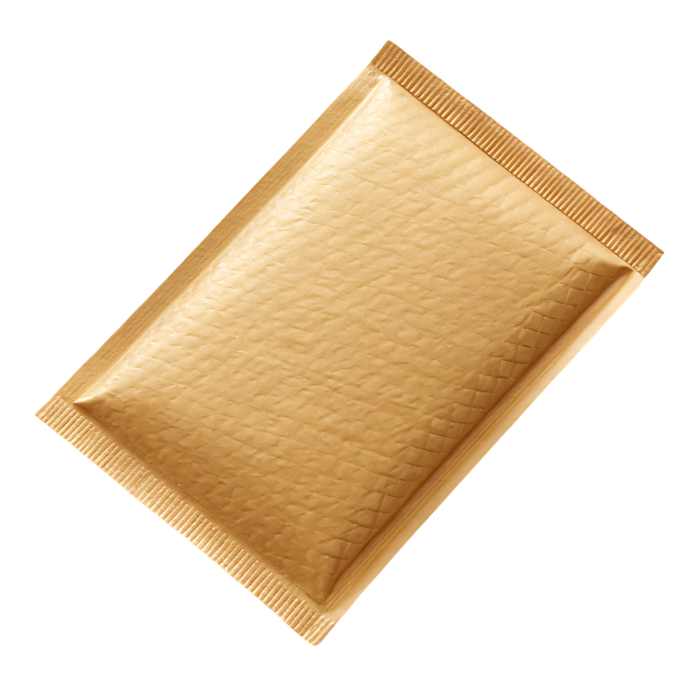 Single serve sugar packet, top view. png