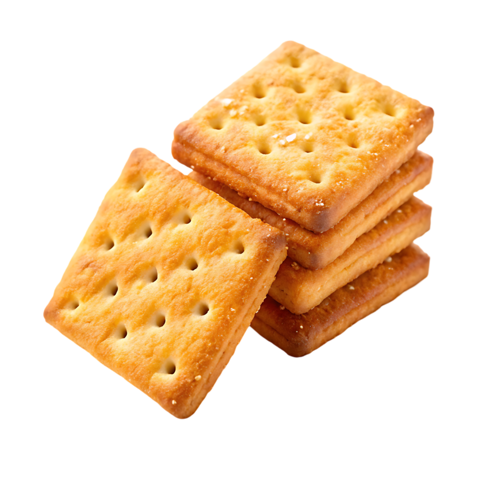 Delicious and crispy crackers, perfect for snacking. png