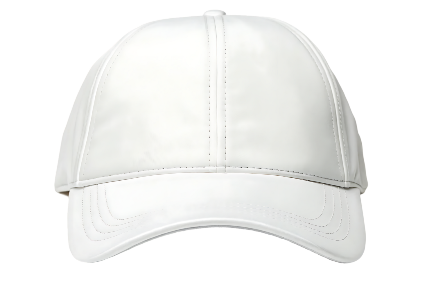 Blank white baseball cap mockup. png