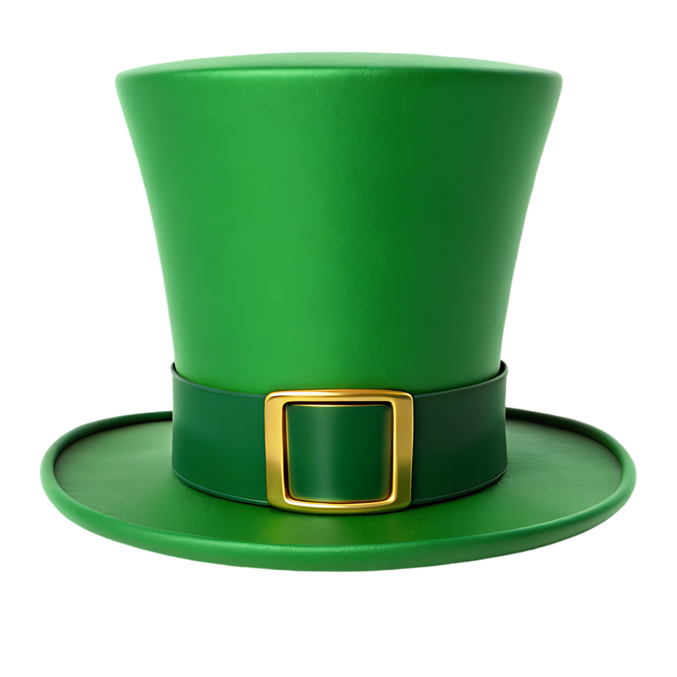 Green leprechaun hat, St. Patrick's Day png