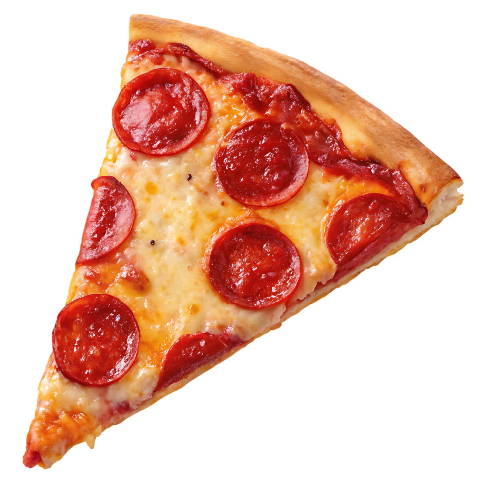 A slice of pepperoni pizza png