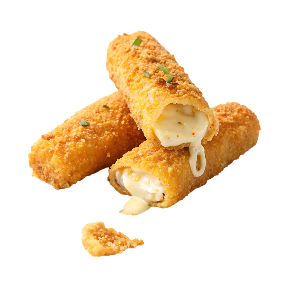 Delicious crispy cheese sticks, perfect for snacking. png