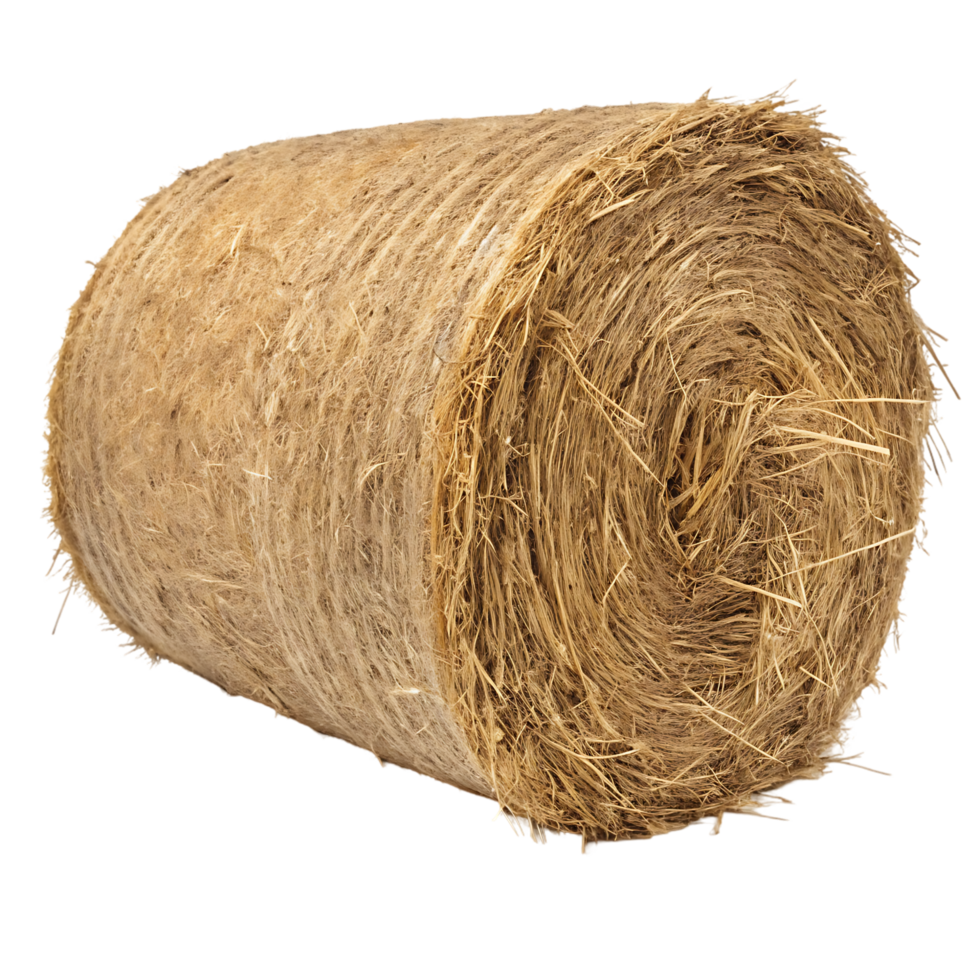 Round bale of natural fiber png